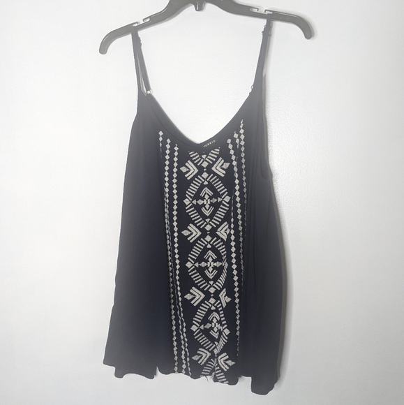 torrid Tops Torrid Tribal Gauze Embroidered Tank Poshmark